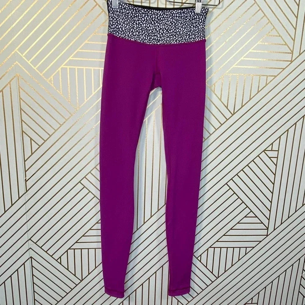 Lululemon‎ Wunder Under Pant III Reversible Plum